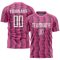 Custom Pink White Sublimation Soccer Uniform Jersey